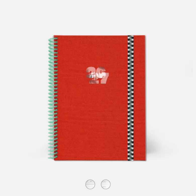 Agenda A5 2026-2027 - Tissu Corail