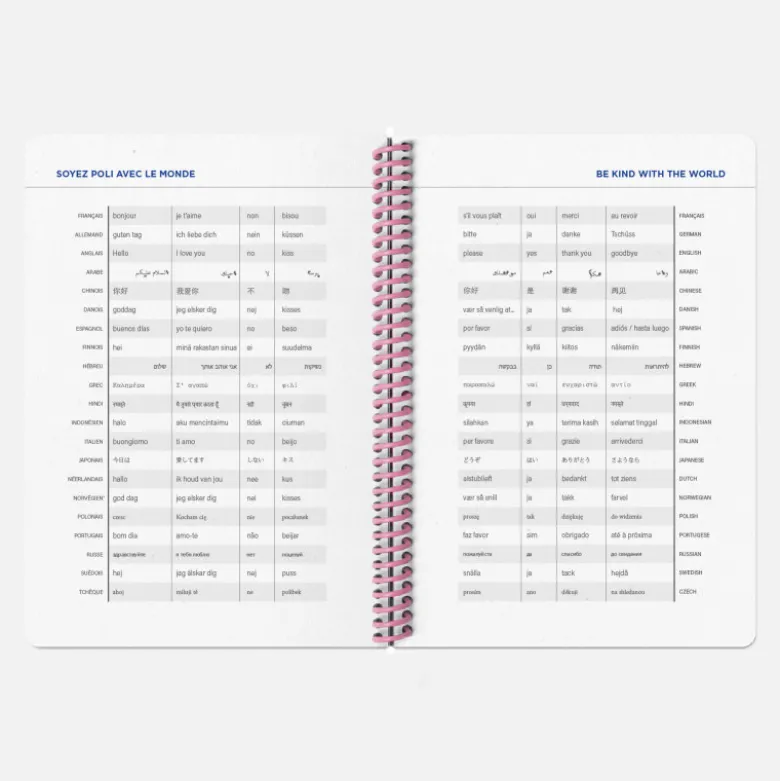Agenda A5 2026-2027 - Tissu Marine