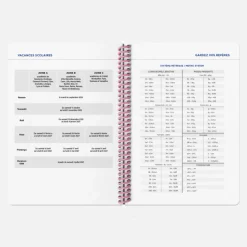 Agenda A5 2026-2027 - Tissu Marine