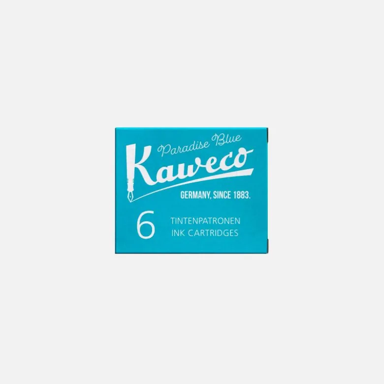 Boite 6 cartouches Paradise Blue Kaweco