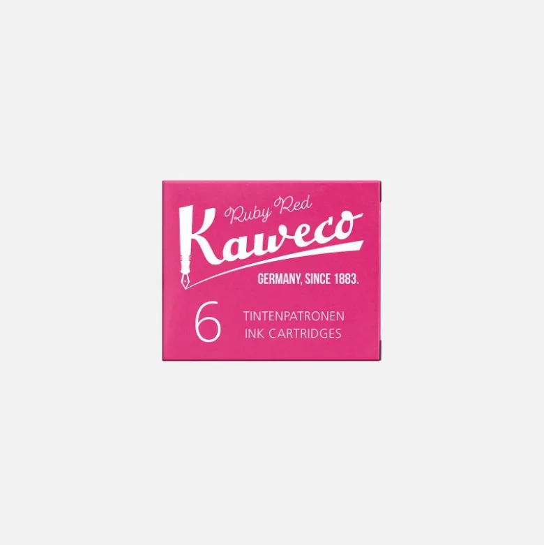 Boite 6 cartouches Ruby Red Kaweco