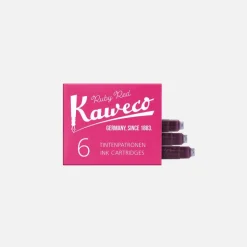 Boite 6 cartouches Ruby Red Kaweco