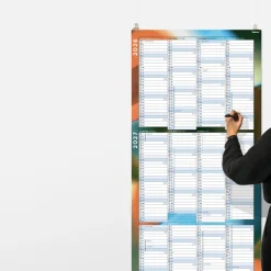 Calendrier géant 2026-2027 Vertical - Mirage