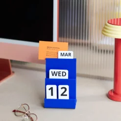 Calendrier perpétuel de bureau - Bleu