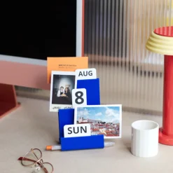 Calendrier perpétuel de bureau - Bleu