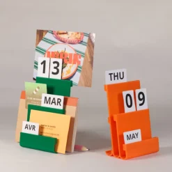 Calendrier perpétuel de bureau - Orange