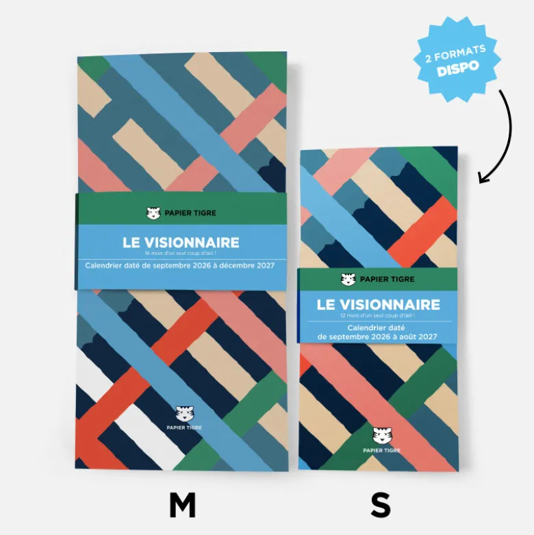 Calendrier Visionnaire S 2026-2027 (12 mois) - Dash