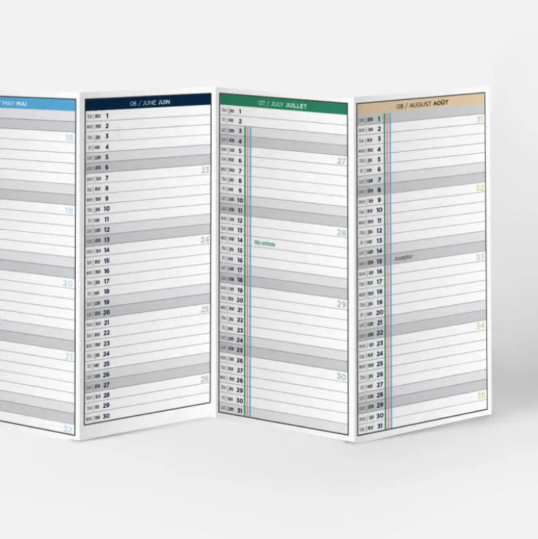 Calendrier Visionnaire S 2026-2027 (12 mois) - Dash