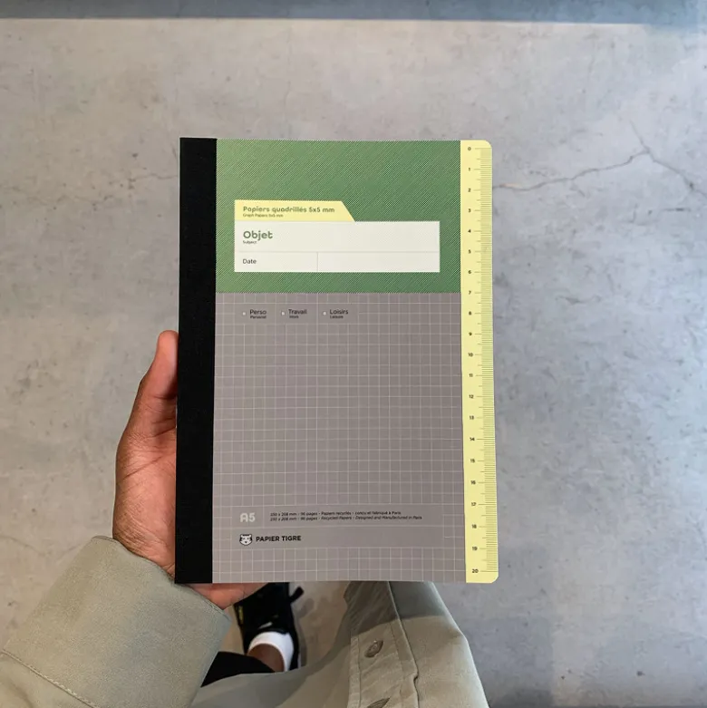 Carnet A5 - Admin Quadrillé