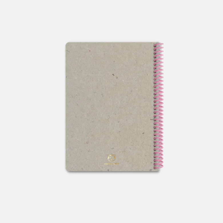 Carnet A5 - Carrelé Rose (configurable)