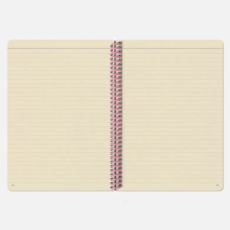 Carnet A5 - Carrelé Rose (configurable)