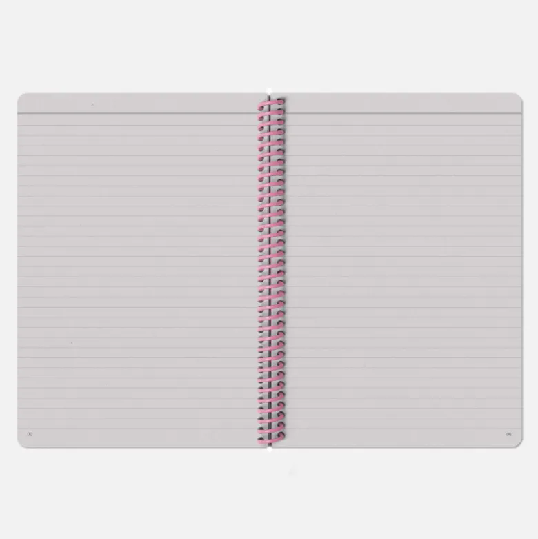 Carnet A5 - Carrelé Rose (configurable)