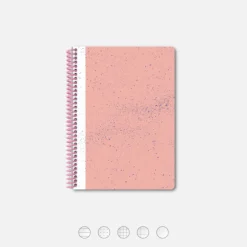 Carnet A5 - Hubble rose (configurable)