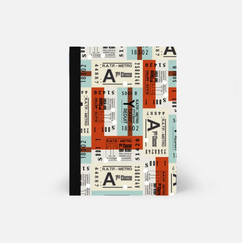 Carnet A5 - Ticket de métro