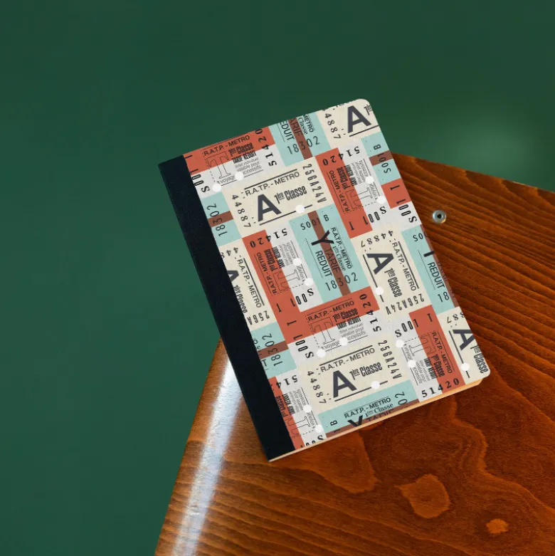 Carnet A5 - Ticket de métro