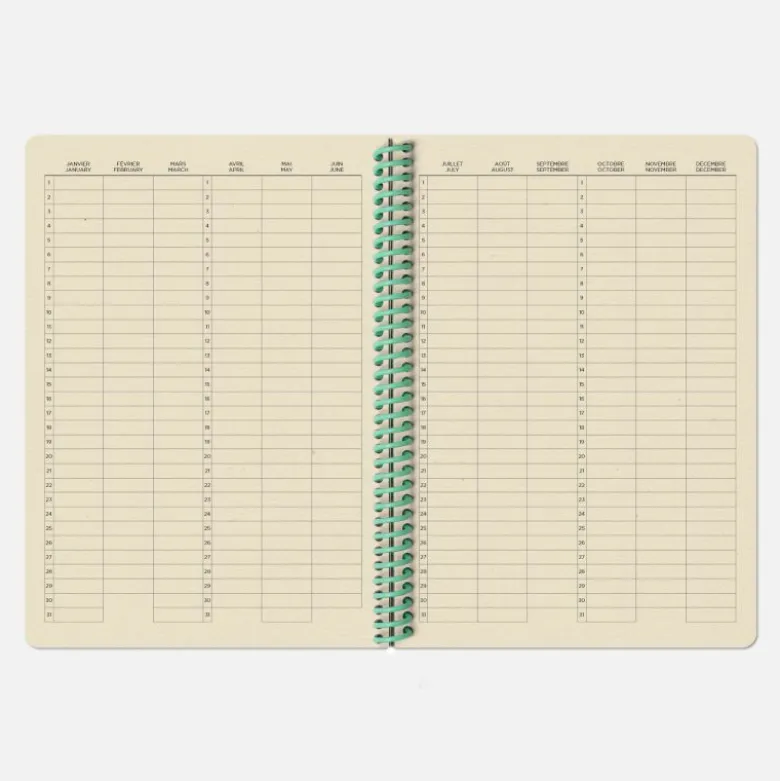 Carnet A5 - Tigre Rayé Aqua (configurable)