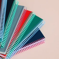 Carnet A5 Tissu - Corail (configurable)