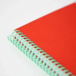 Carnet A5 Tissu - Corail (configurable)