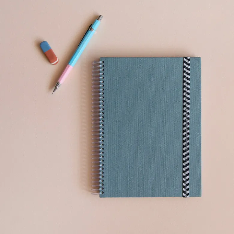 Carnet A5 Tissu - Jean (configurable)