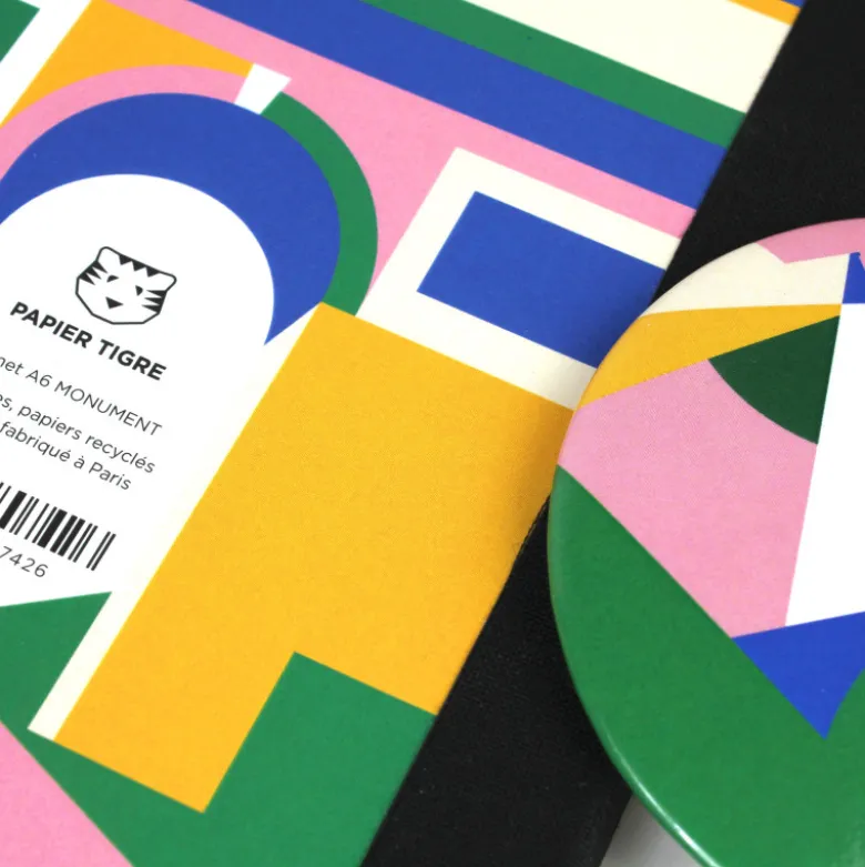 Carnet A6 - Tour de Paris Rose