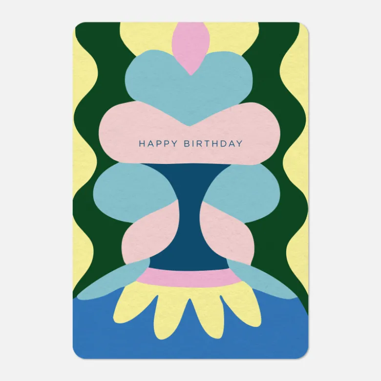 Carte A6 - Happy Birthday Ice