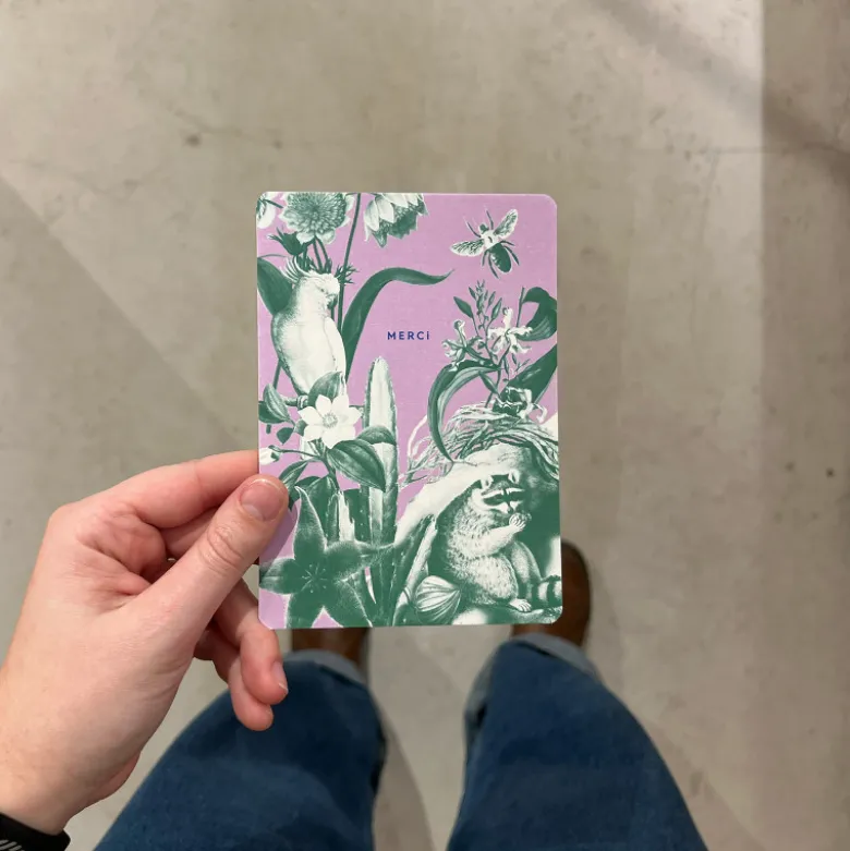 Carte A6 - Merci Perroquet