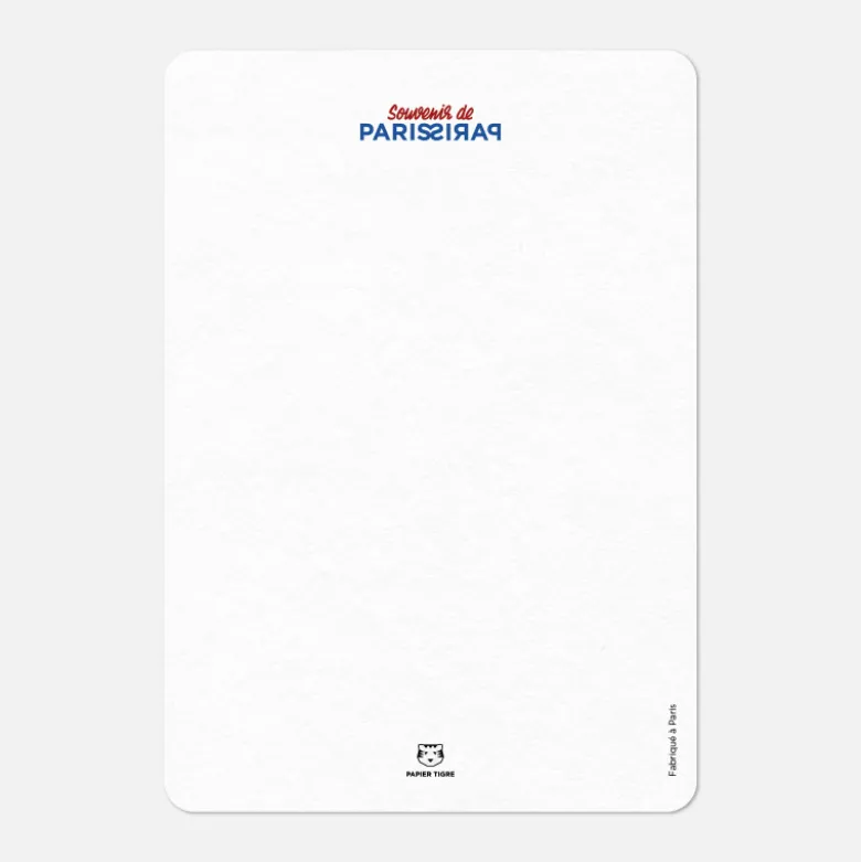 Carte A6 - Tour de Paris Bleue