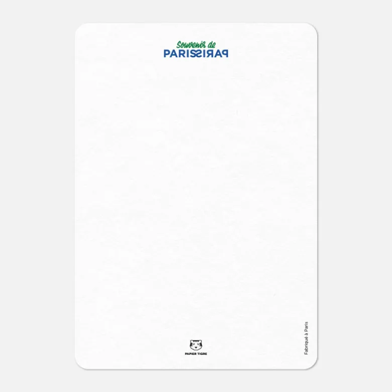 Carte A6 - Tour de Paris Rose