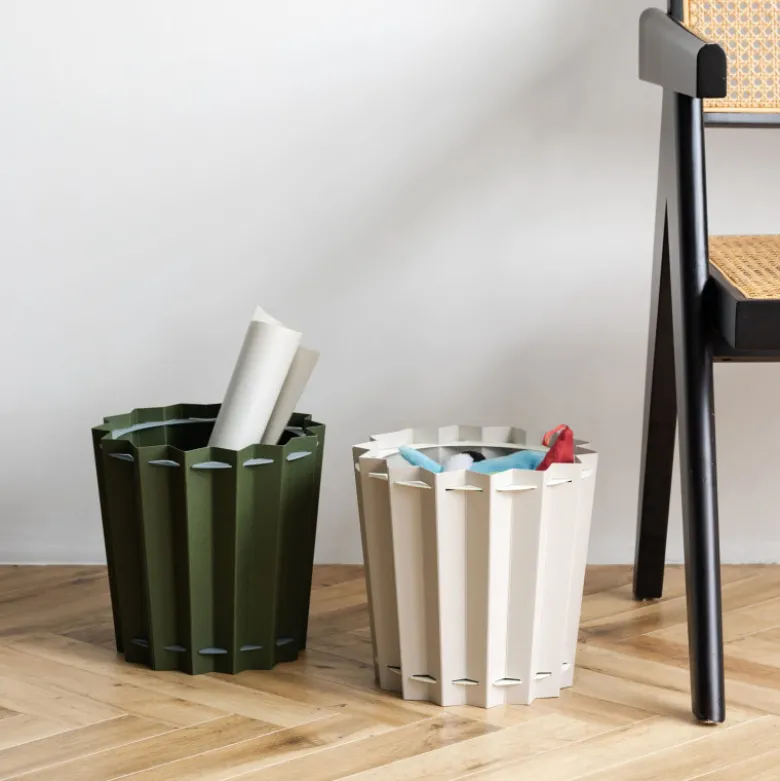 Corbeille Zigzag - Vert Foncé