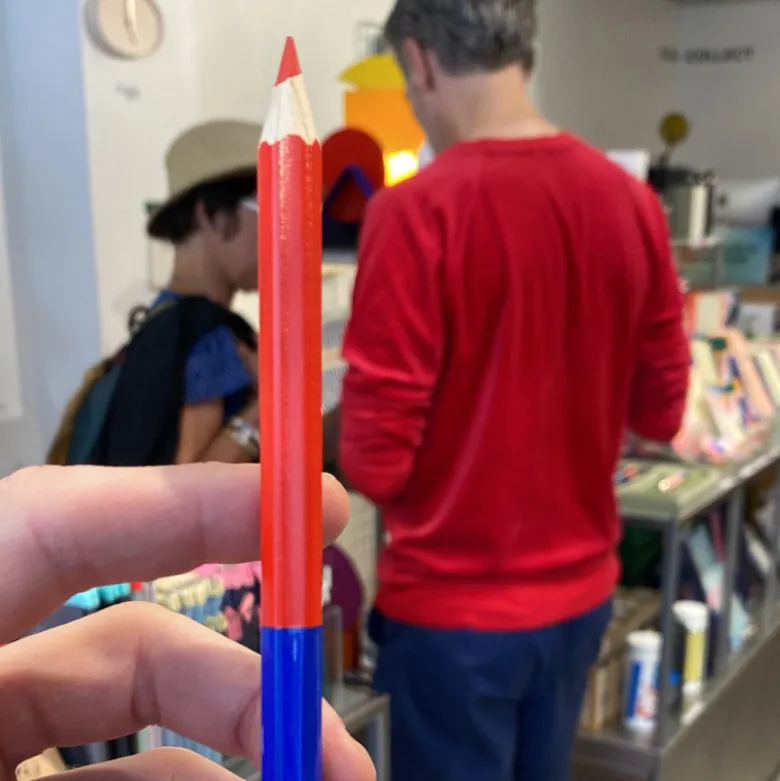 Crayon Bicolore - Bleu/Rouge