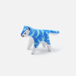 Figurine Tigre Bleu & Vert