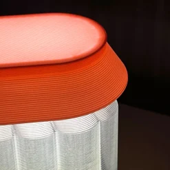 Lampe Nour - Ciel et rouge