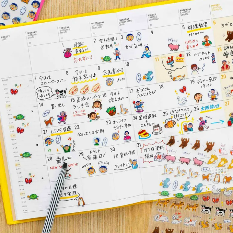 Planche de stickers - Food
