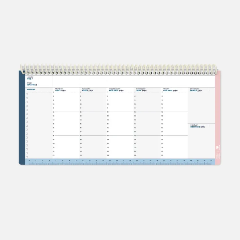 Planning Hebdomadaire - Minéral