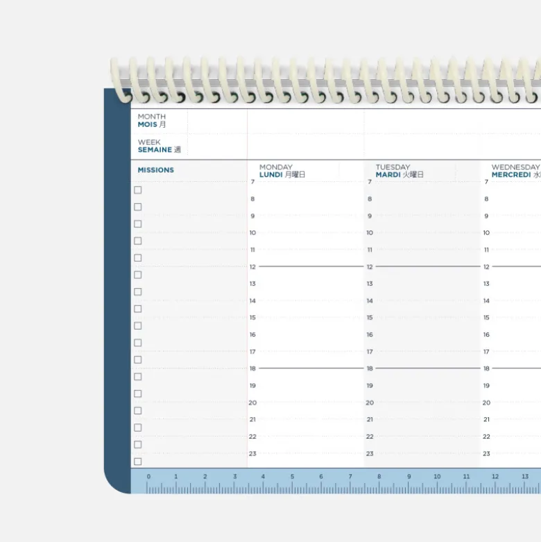 Planning Hebdomadaire - Minéral