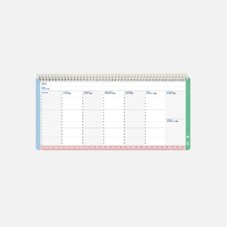 Planning Hebdomadaire - Minéral