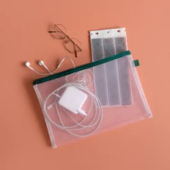 Pochette Mesh L - Rose Poudré