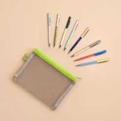 Pochette S et les 8 stylos - Lime