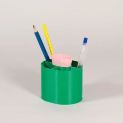 Pot à crayons - Vert et rose