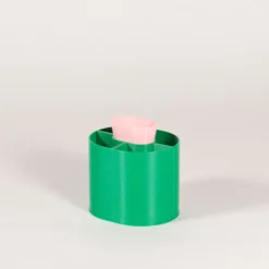 Pot à crayons - Vert et rose