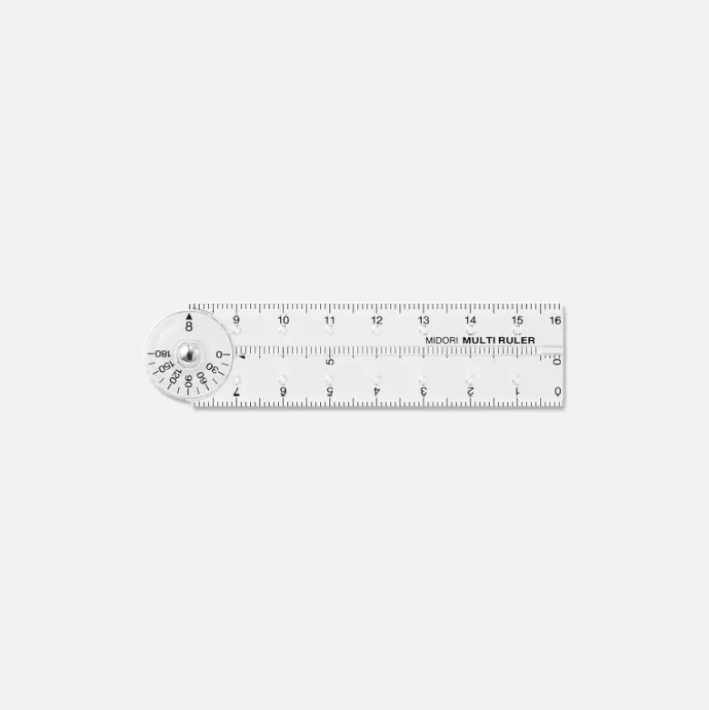 Règle Midori Pliable 16cm - Transparent