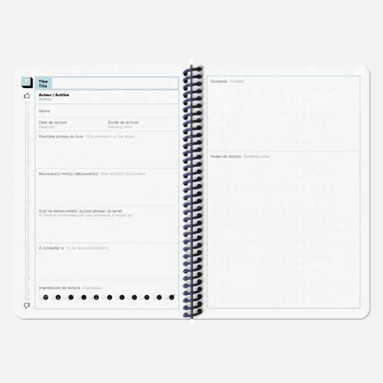 Set de carnet de Lectures