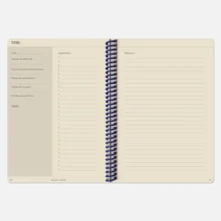 Set de carnet de recettes tissu - Bordeaux