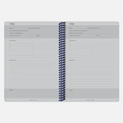 Set de carnet de recettes tissu - Corail