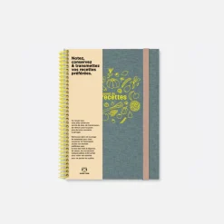 Set de carnet de recettes tissu - Jean