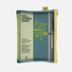 Set de carnet de recettes tissu - Jean