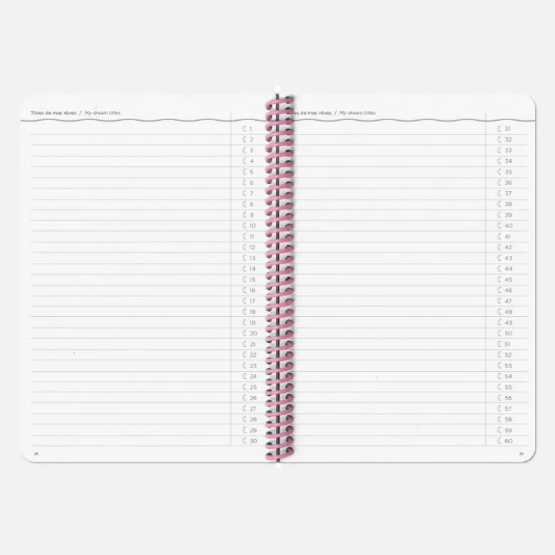 Set de carnet de Rêves