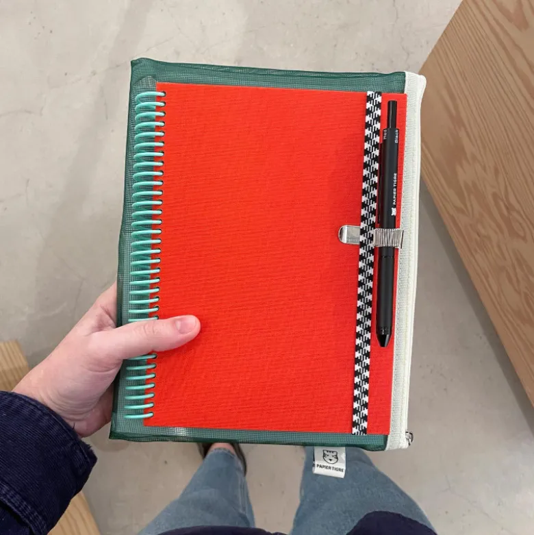 Set de Papeterie - Carnet tissu Corail