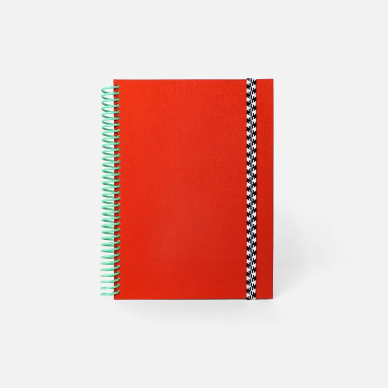 Set de Papeterie - Carnet tissu Corail