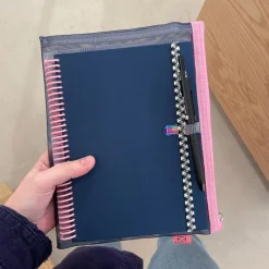 Set de Papeterie - Carnet tissu Marine